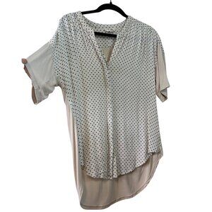 Anthropologie Porridge Women's Tan Polka Dot Blouse Size S